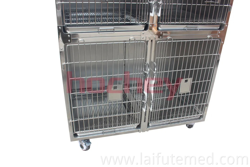 Animal Care Pet ICU Cage for Vet Clinic Hospital Inpatient Oxygen Cabin Cat Dog Stainless Steel House